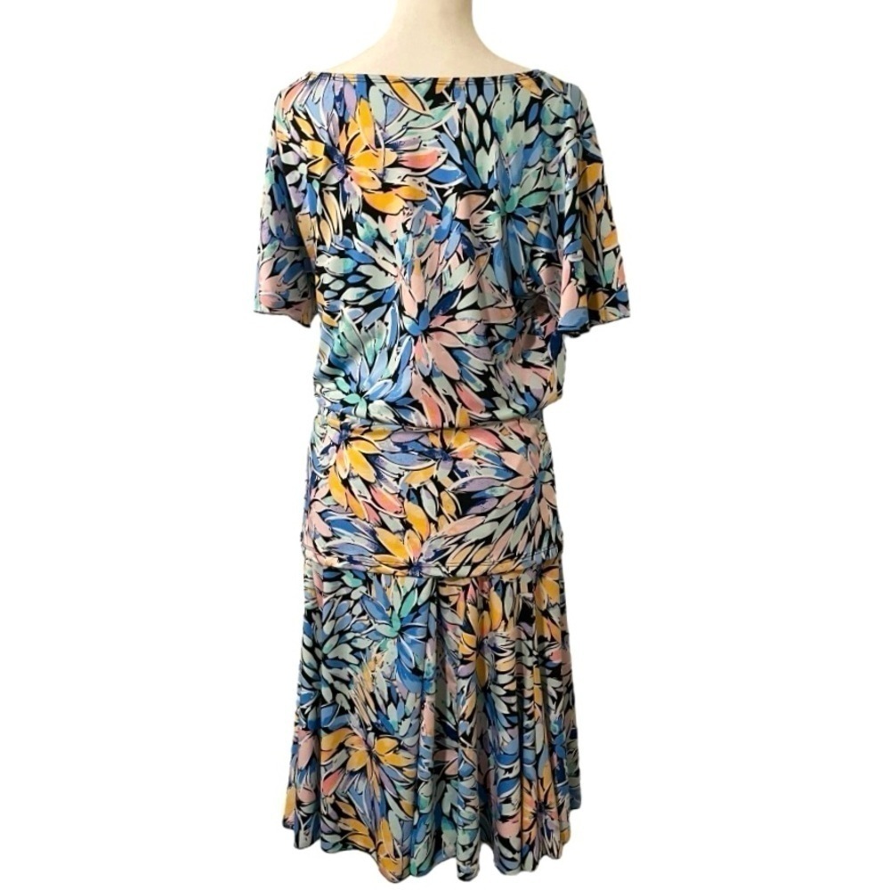 Passport Colorful Floral 2-Piece Skirt and Blouse Vintage style feminine Sz L - Picture 3 of 11